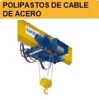 POLIPASTOS CON CABLE DE ACERO